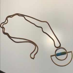 Statement Necklace with beaded detail.